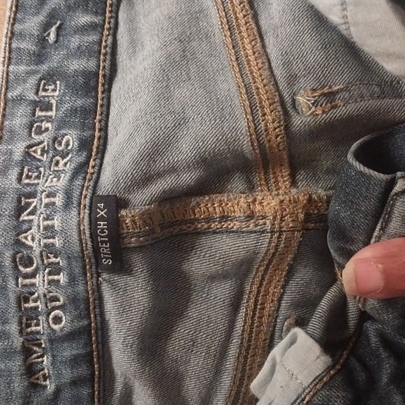 American Eagle Next Level Stretch Jegging Jeans Women 6 Mid Rise Blue - Picture 6 of 8